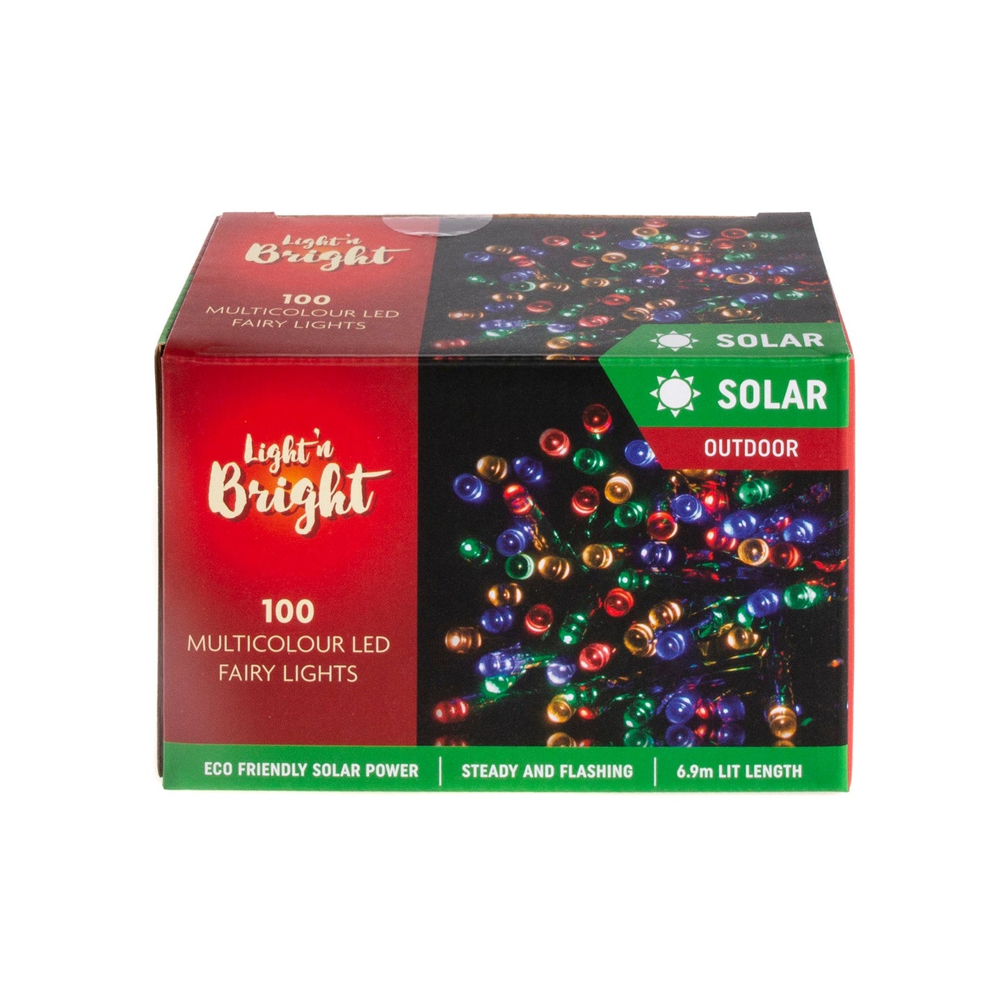 Lights Fairy Solar Multicolour 2F Pk100